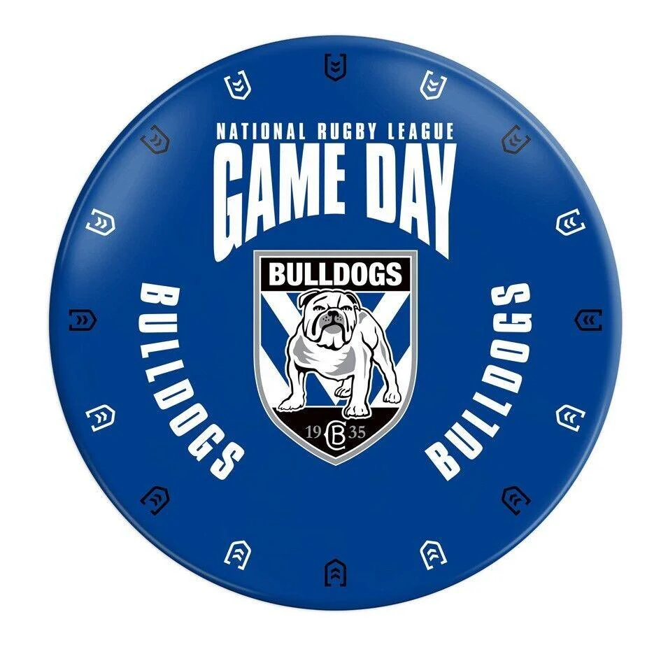 NRL Snack Plate - Canterbury Bulldogs - 20cm diameter - Melamine - Single - Image 2