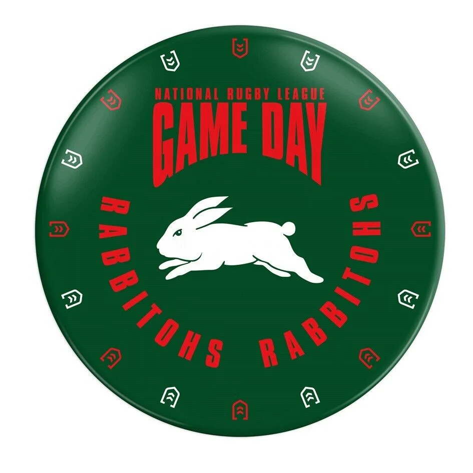 NRL Snack Plate - South Sydney Rabbitohs - 20cm diameter - Melamine - Single - Image 2
