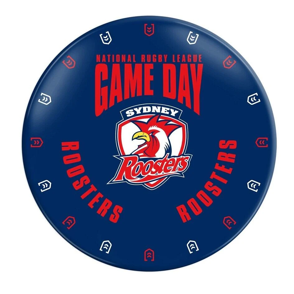 NRL Snack Plate - Sydney Roosters - 20cm diameter - Melamine - Single - Image 2