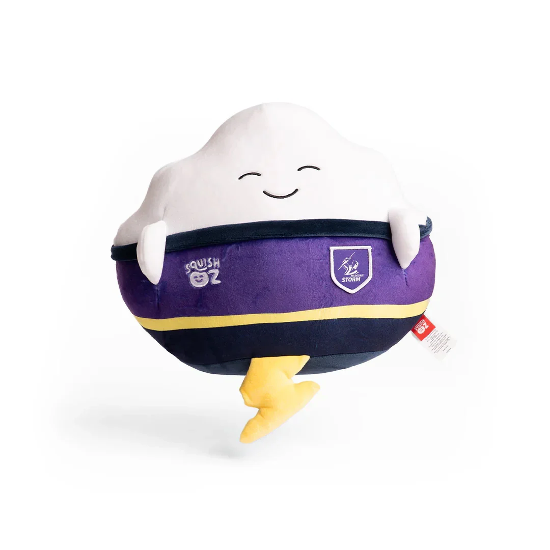NRL SquishOz - Melbourne Storm - Bolto - Plush Toy