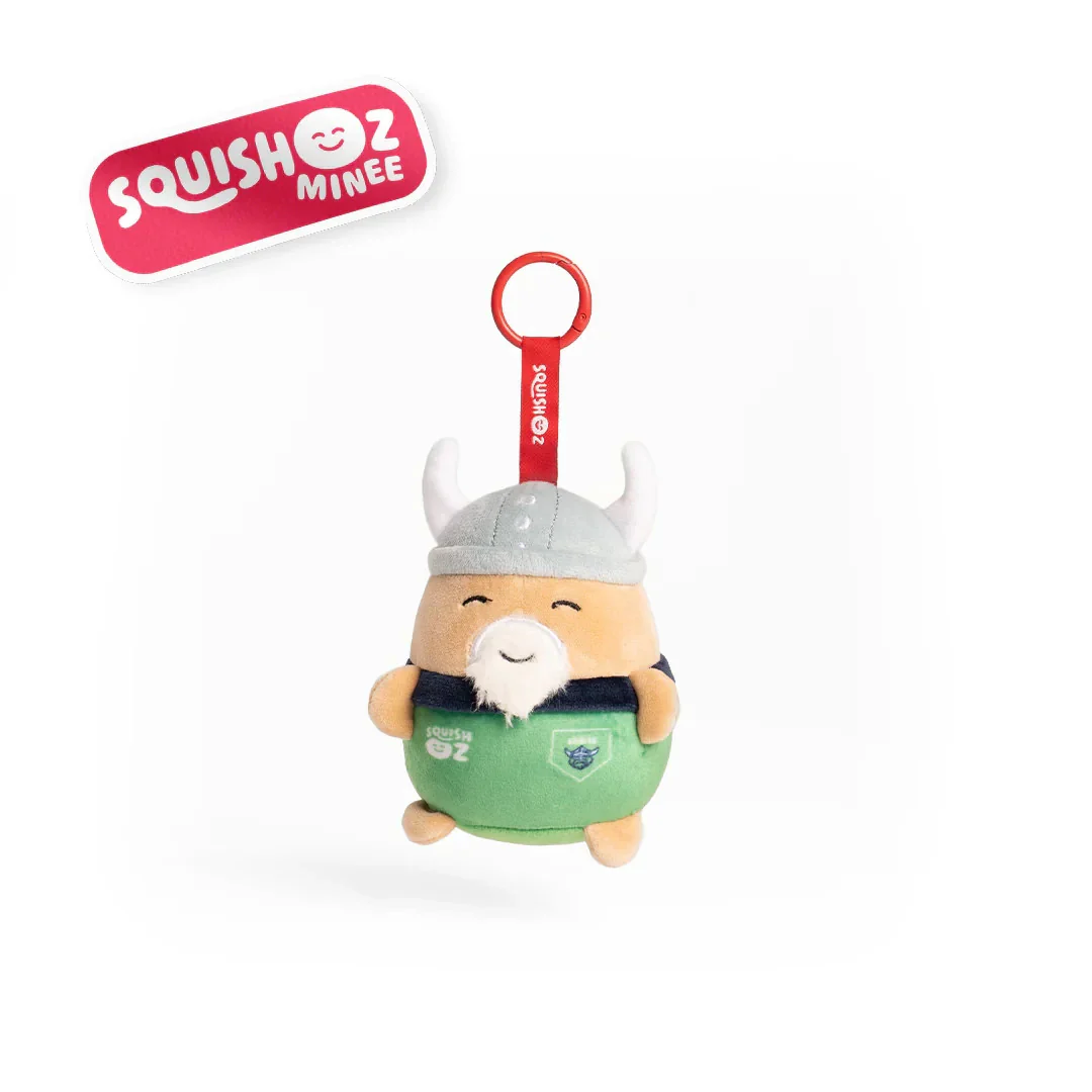 NRL SquishOz Minee - Canberra Raiders - Viko - Plush Toy - Keychain