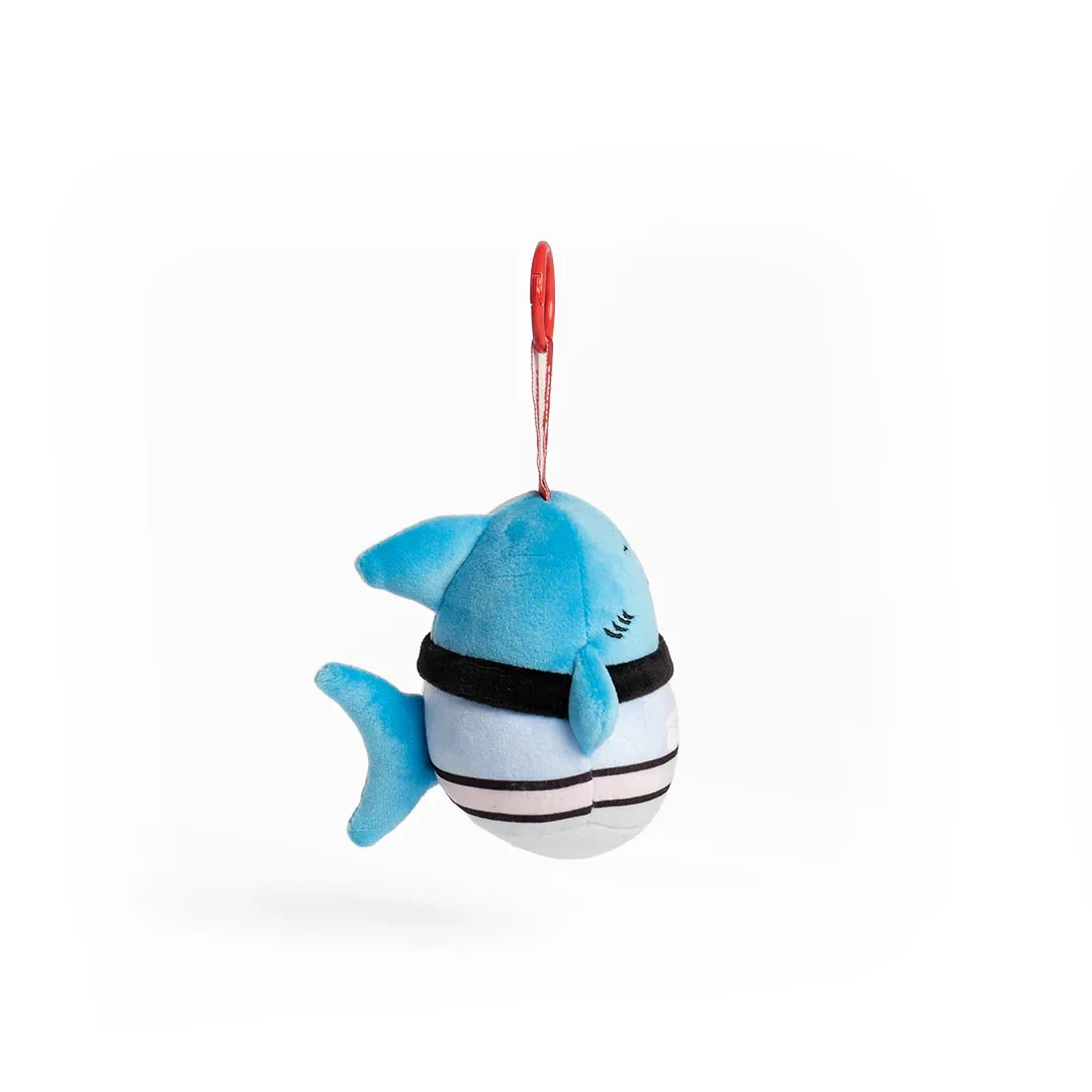 NRL SquishOz Minee - Cronulla Sharks - Reefo - Plush Toy - Keychain - Image 2