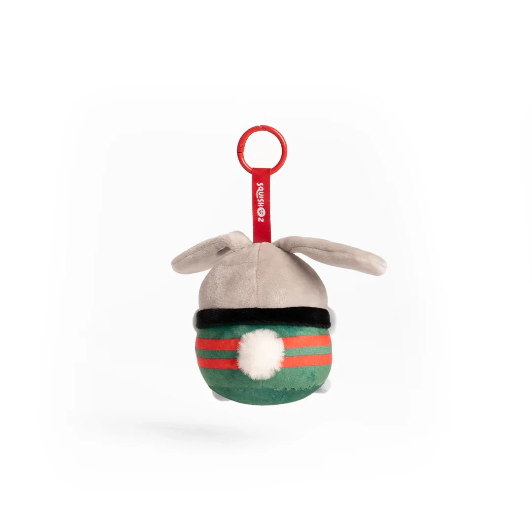 NRL SquishOz Minee - South Sydney Rabbitohs - Reggo - Plush Toy - Keychain - Image 4
