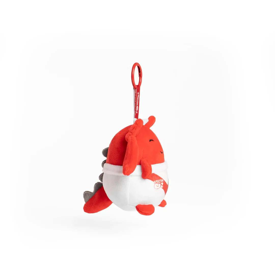 NRL SquishOz Minee - St George Illawarra Dragons - Scorcho - Plush Toy -Keychain - Image 2