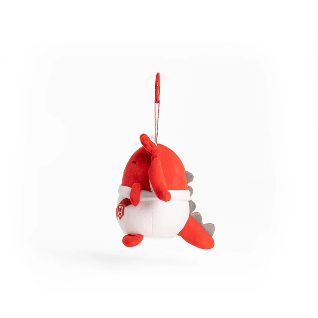 NRL SquishOz Minee - St George Illawarra Dragons - Scorcho - Plush Toy -Keychain - Image 3