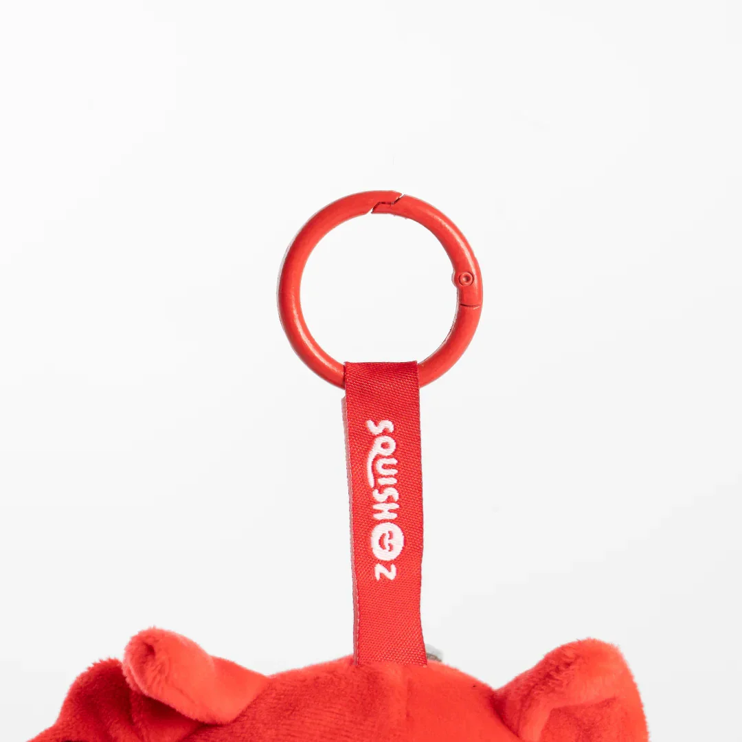 NRL SquishOz Minee - St George Illawarra Dragons - Scorcho - Plush Toy -Keychain - Image 5