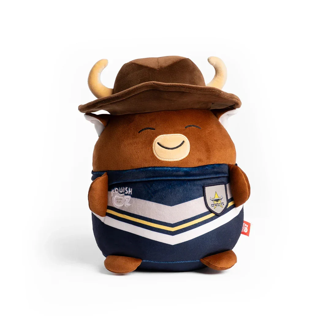 NRL SquishOz - North Queensland Cowboys - Bullo - Plush Toy
