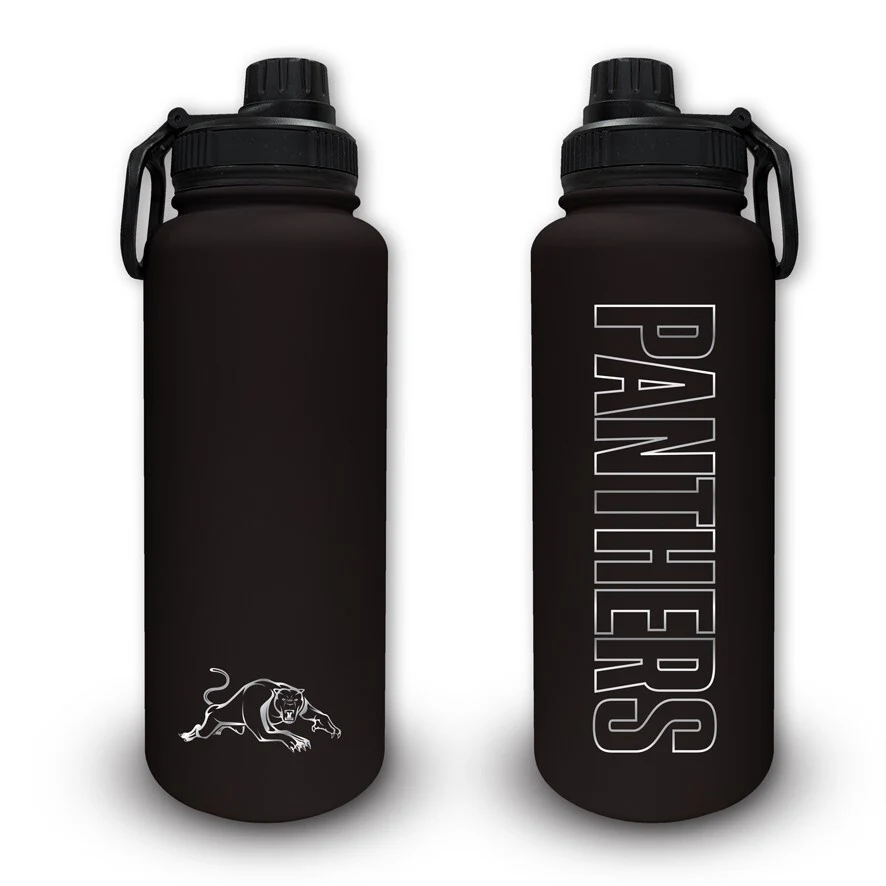 NRL Stainless Steel 960mL Drink Bottle - Penrith Panthers - Double Walled - Image 2