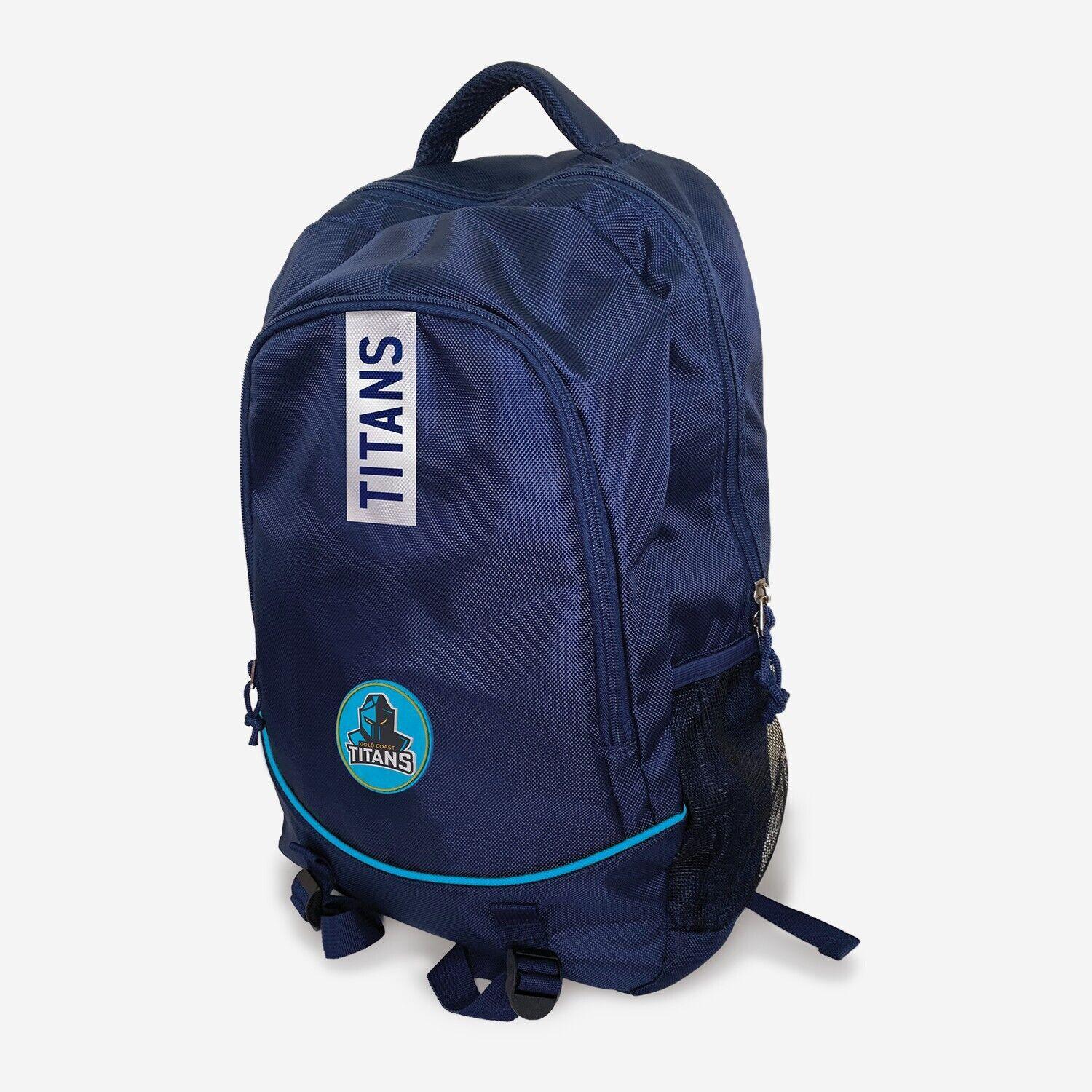 NRL Stirling Backpack - Gold Coast Titans - 49x32x12cm - Nylon Bag - Image 2