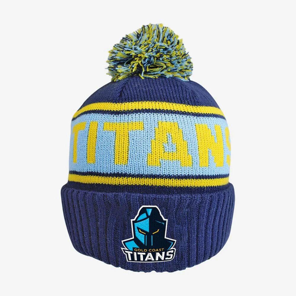 NRL Striker Beanie - Gold Coast Titans - Warm - Winter Hat - Adult - Image 2