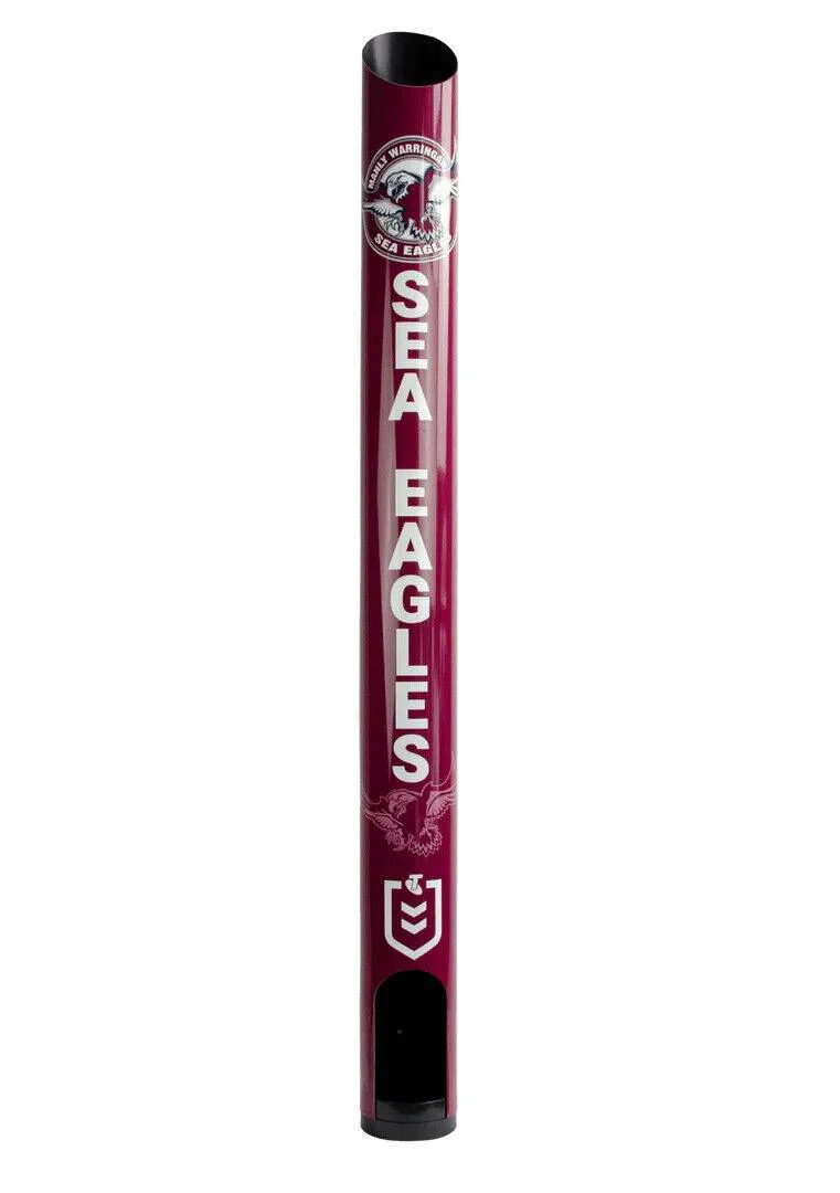 NRL Stubby Cooler Dispenser - Manly Sea Eagles  - Fits 8 Cooler Wall Mount
