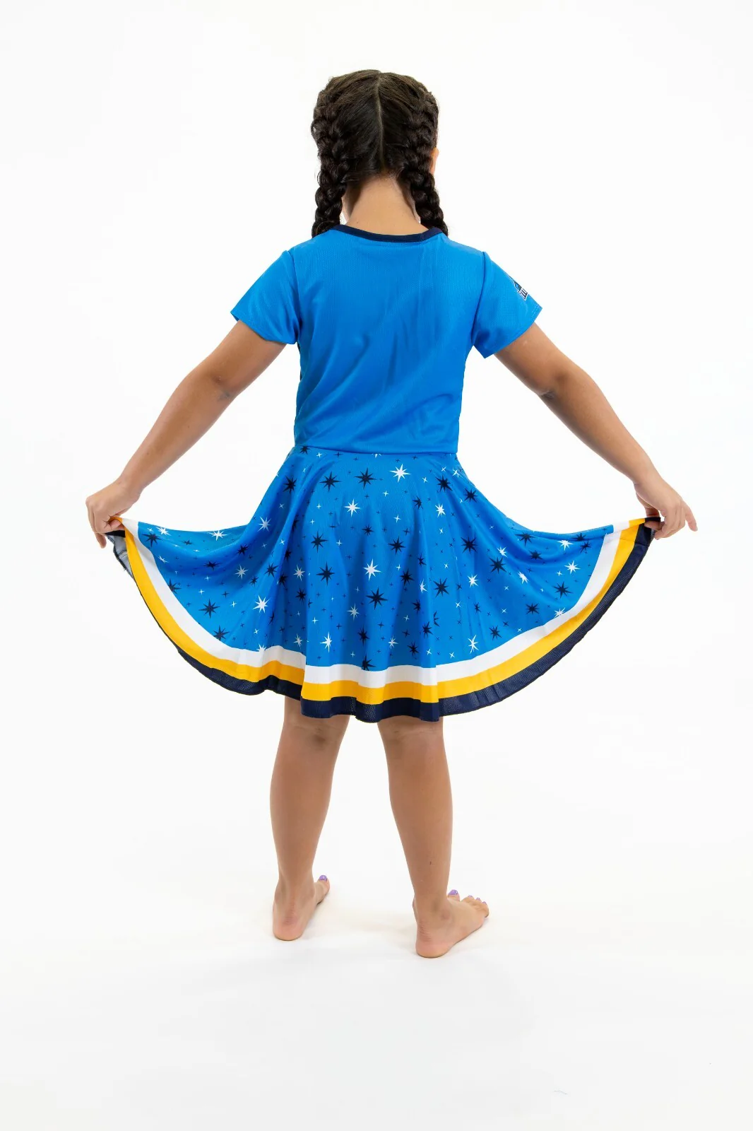 NRL Superstar Dress - Gold Coast Titans - Girls - Toddler - Kid - Image 2