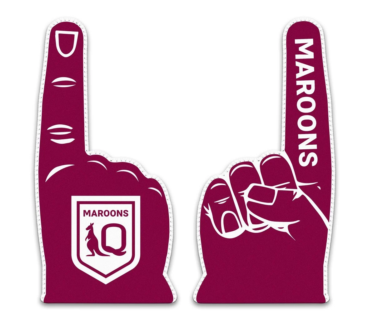 NRL Supporter Hand - Queensland Maroons - QLD - Neoprene - Single - Image 2