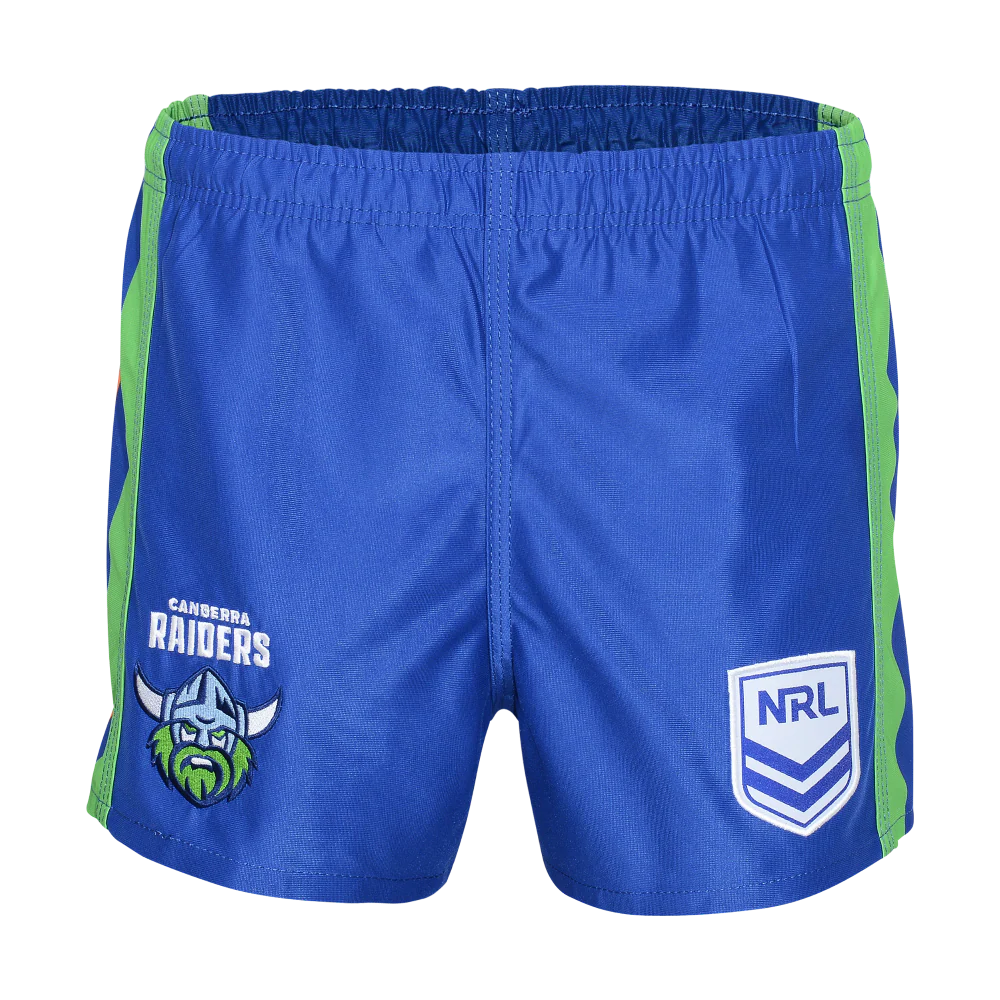 NRL Supporter Logo Footy Shorts - Canberra Raiders - Adults - Mens