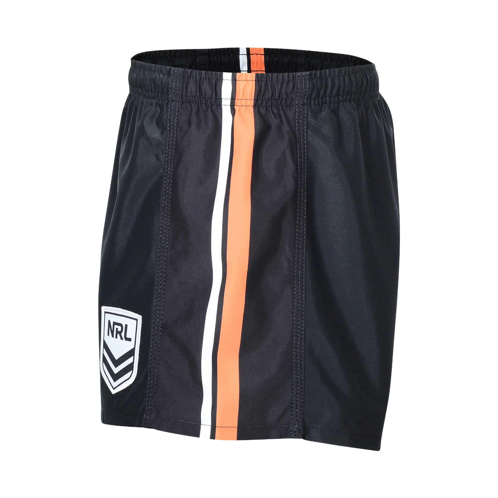 NRL Supporter Logo Footy Shorts - West Tigers - Adults - Mens - Image 2