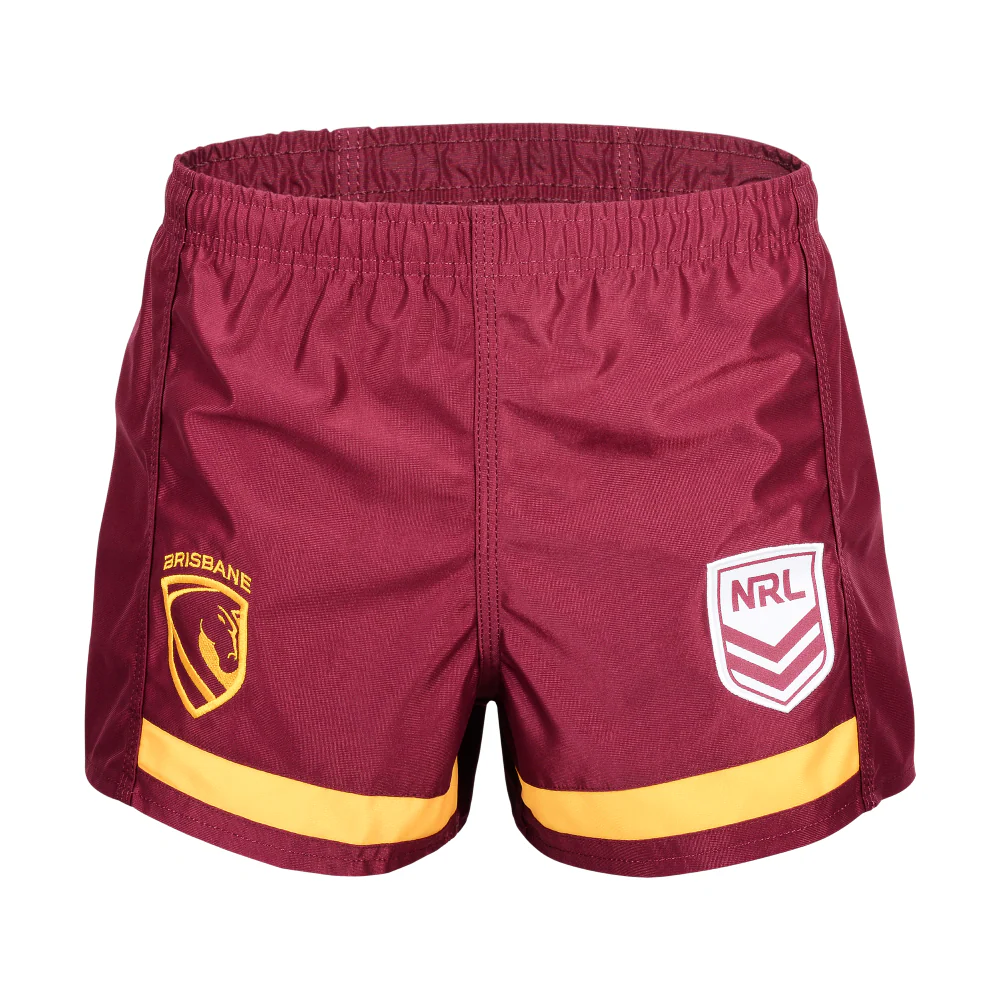 NRL Supporter Shorts - Brisbane Broncos - Adult - Mens - 2026