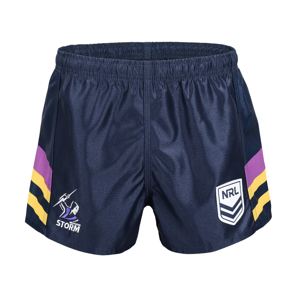 NRL Supporter Shorts - Melbourne Storm - Adult - Mens - 2026