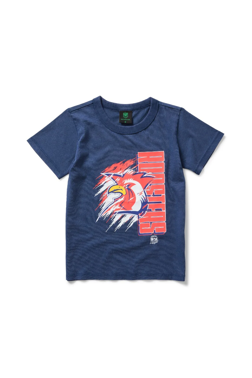 NRL Sydney Roosters - Washed Shred Tee Shirt - Youth Kids - Cotton T-Shirt