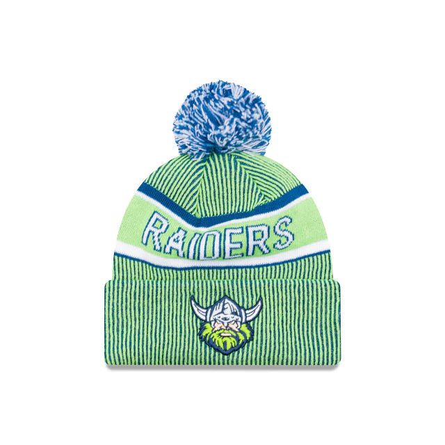 NRL Team Colours Beanie - Canberra Raiders - Adult - Unisex - Hat - Old Logo