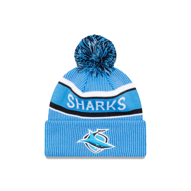 NRL Team Colours Beanie - Cronulla Sharks - Adult - Unisex - Hat