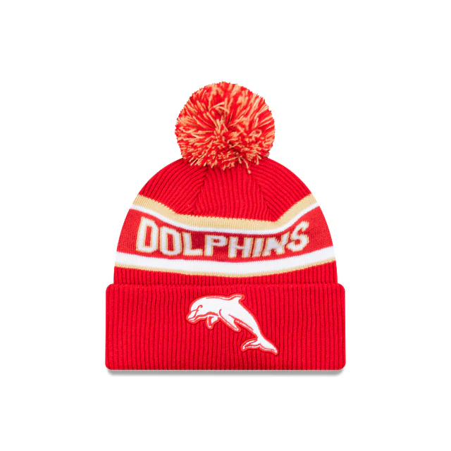 NRL Team Colours Beanie - Dolphins - Adult - Unisex - Hat