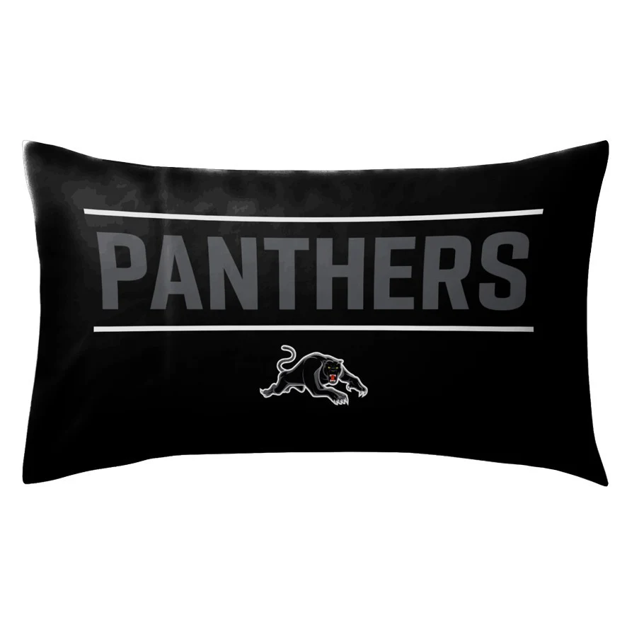 NRL Team Pillow Case - Penrith Panthers - Double Sided - 73 x 48 cm