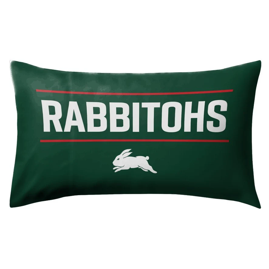 NRL Team Pillow Case - South Sydney Rabbitohs - Double Sided - 73 x 48 cm - Image 2
