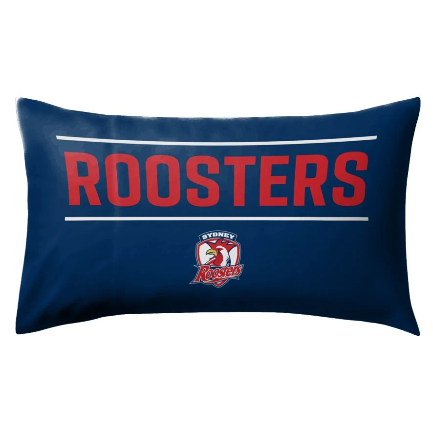 NRL Team Pillow Case - Sydney Roosters - Double Sided - 73 x 48 cm - Image 2