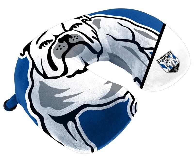 NRL Travel Pillow - Canterbury Bulldogs - U Shaped - Neck Cushion - Image 2