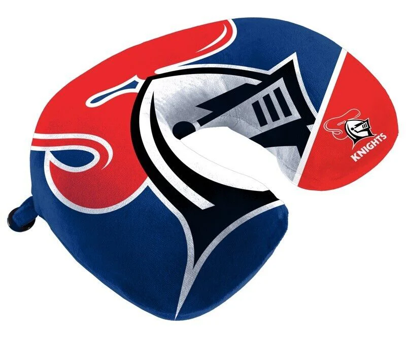 NRL Travel Pillow - Newcastle Knights - U Shaped - Neck Cushion - Image 2