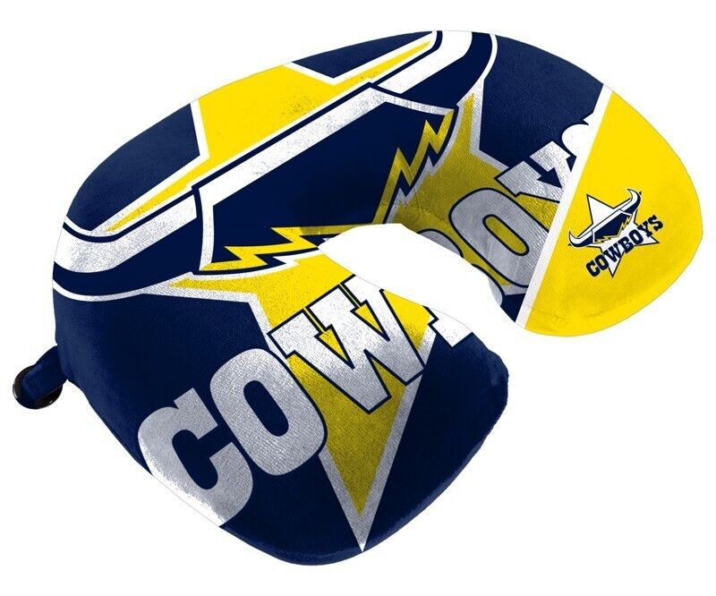 NRL Travel Pillow - North Queensland Cowboys - U Shaped - Neck Cushion - Image 2