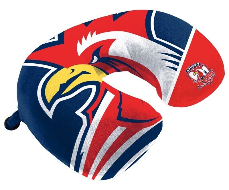 NRL Travel Pillow - Sydney Roosters - U Shaped - Neck Cushion - Image 2