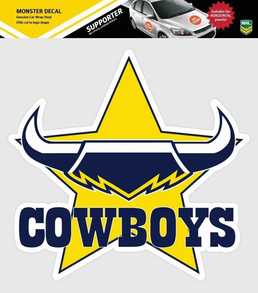 NRL Truck Decal - North Queensland Cowboys - Sticker - Team Logo - 470mm - Image 2