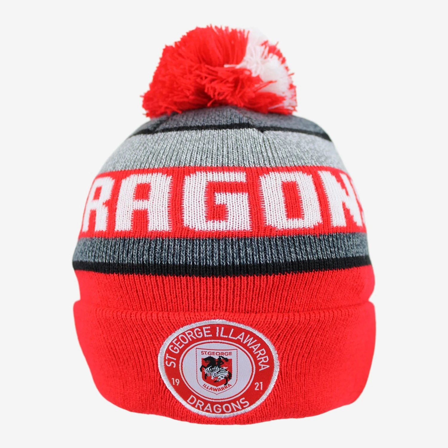 NRL Tundra Beanie - St George Illawarra Dragons - Winter Hat - Adult - OSFM