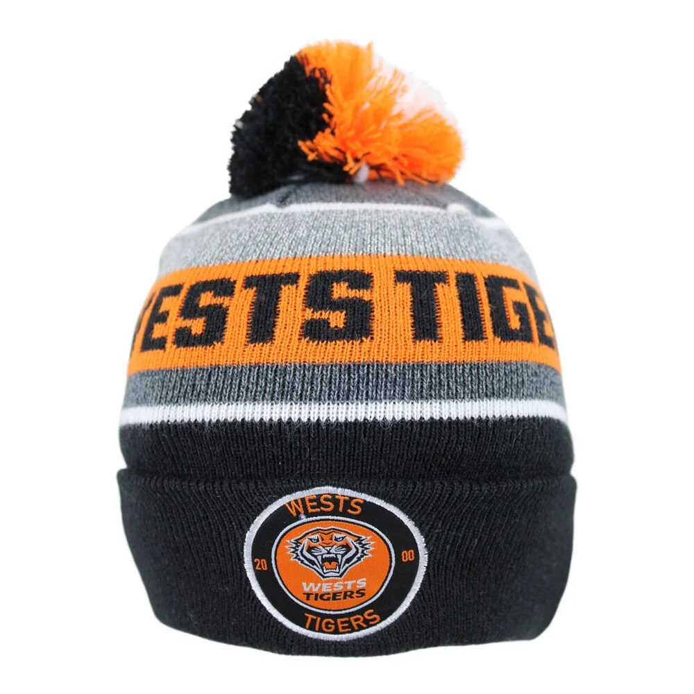 NRL Tundra Beanie - West Tigers - Winter Hat - Adult - OSFM