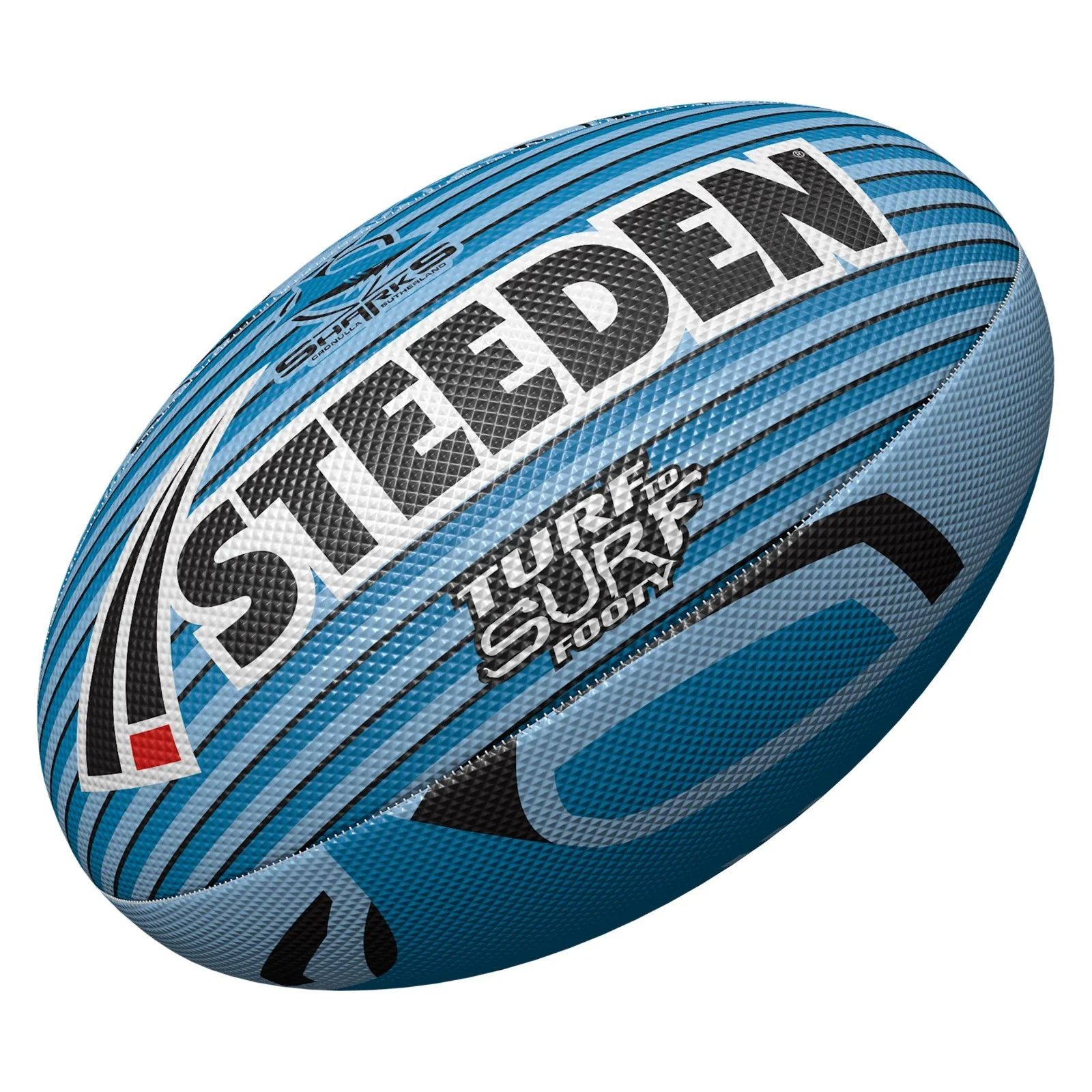 NRL Turf to Surf Ball  Cronulla Sharks  Football  Size 3 - Image 2