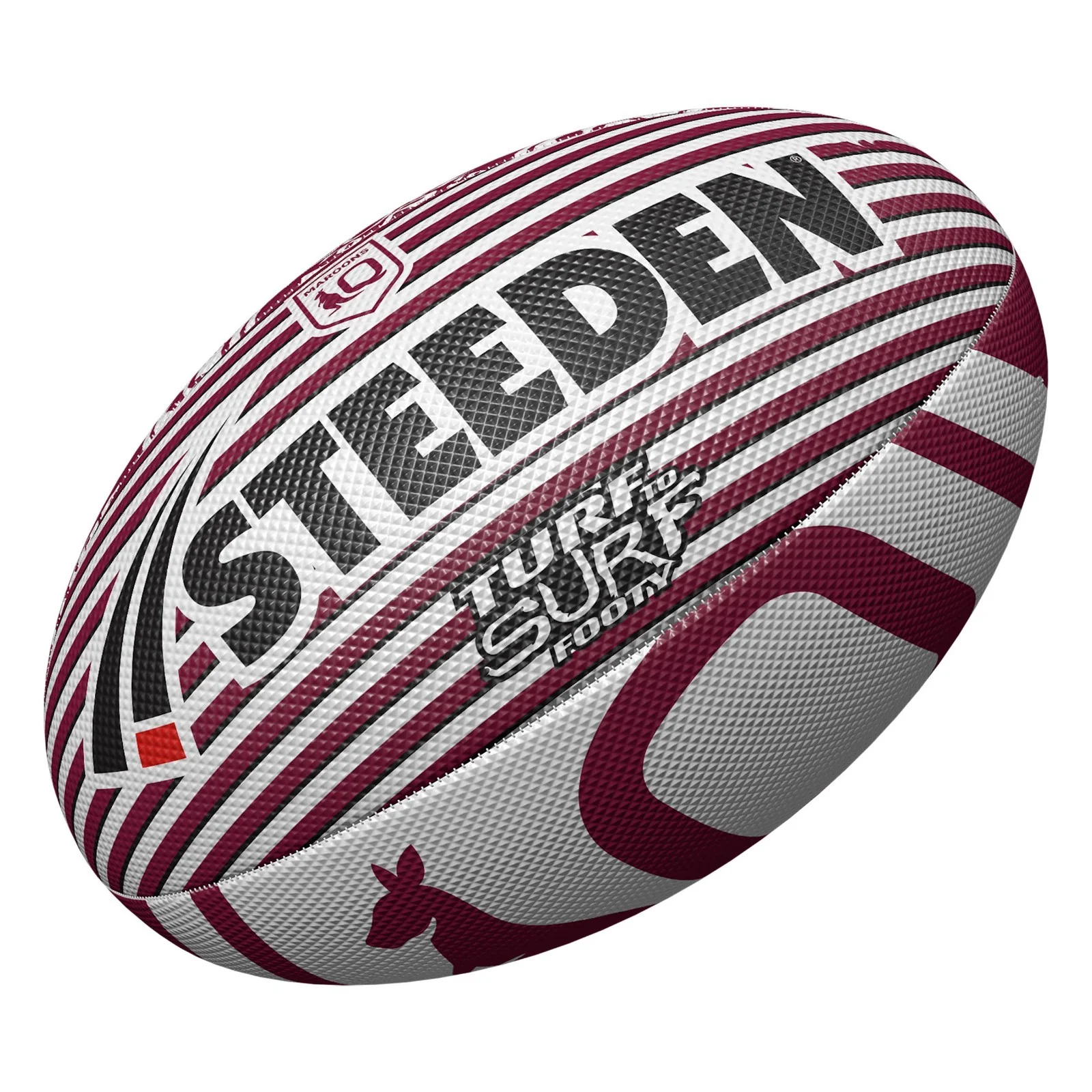 NRL Turf to Surf Ball Queensland Maroons QLD Football Size 3 - Image 2
