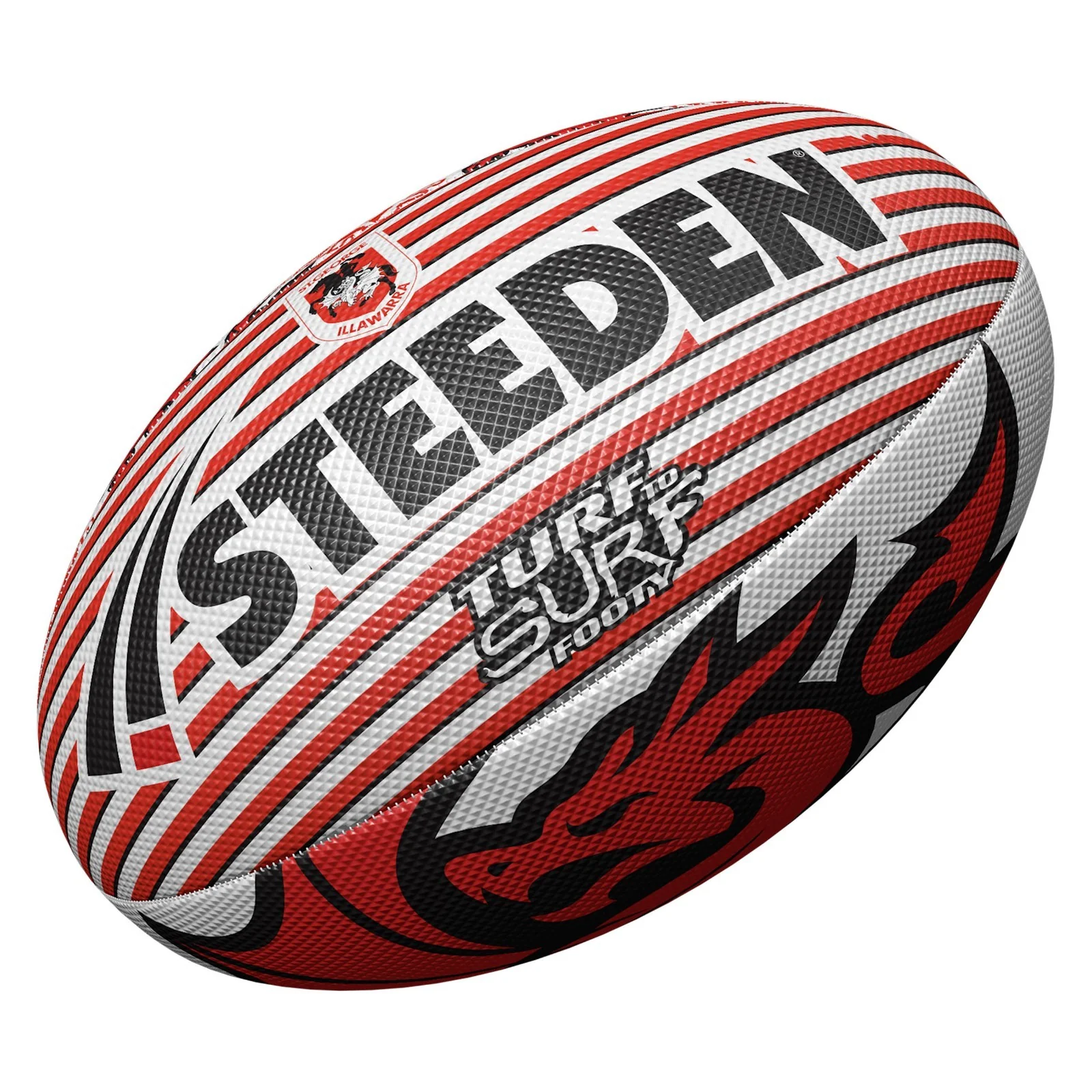NRL Turf to Surf Ball  St George Illawarra Dragons  Football  Size 3 - Image 2