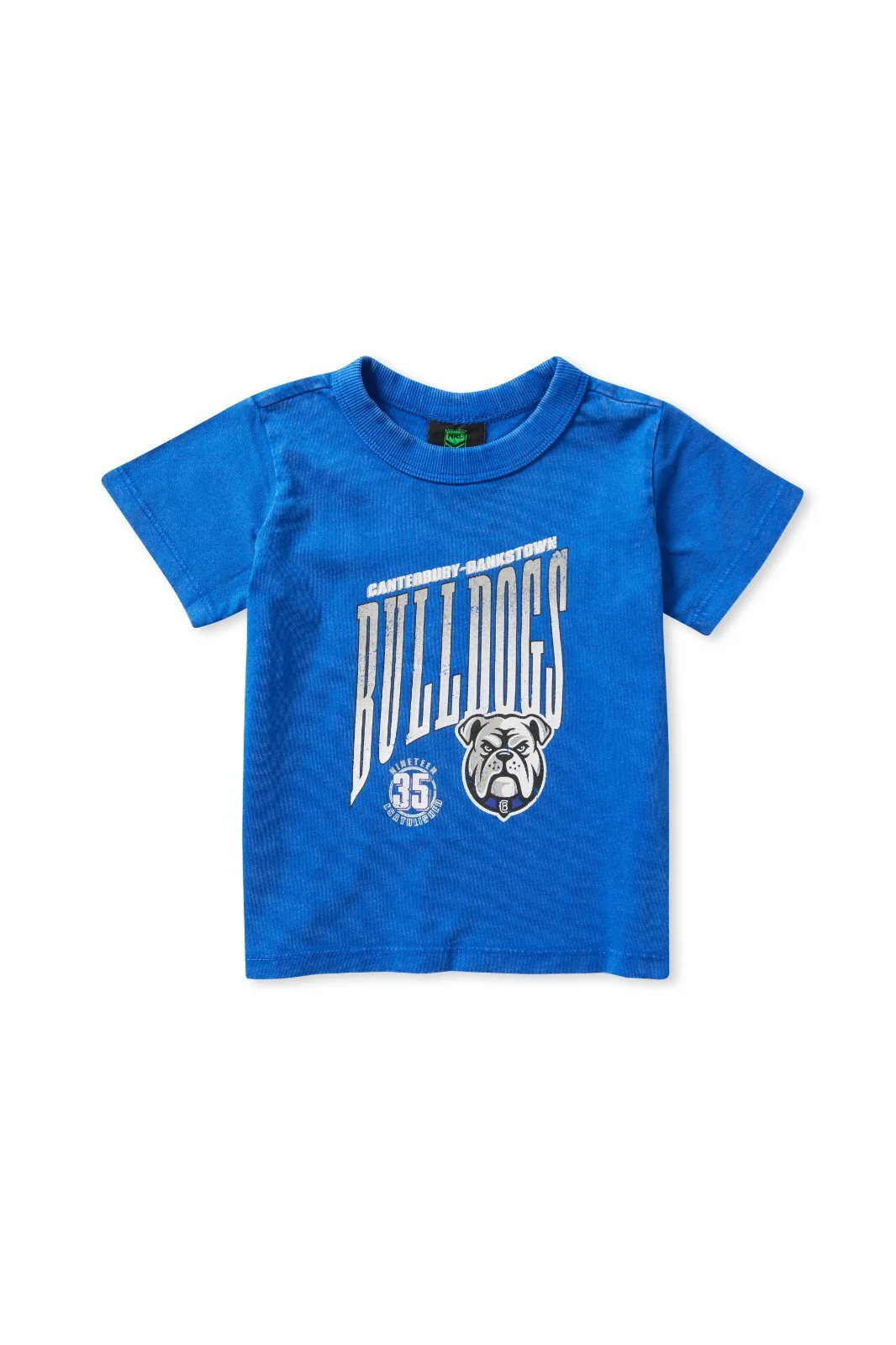 NRL Washed Club Tee Shirt - Canterbury Bulldogs - Toddler - Cotton T-Shirt