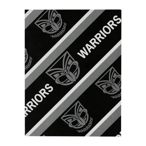 NRL Wrapping paper - New Zealand Warriors - Gift Wrap - 49cm X 69cm - Image 2