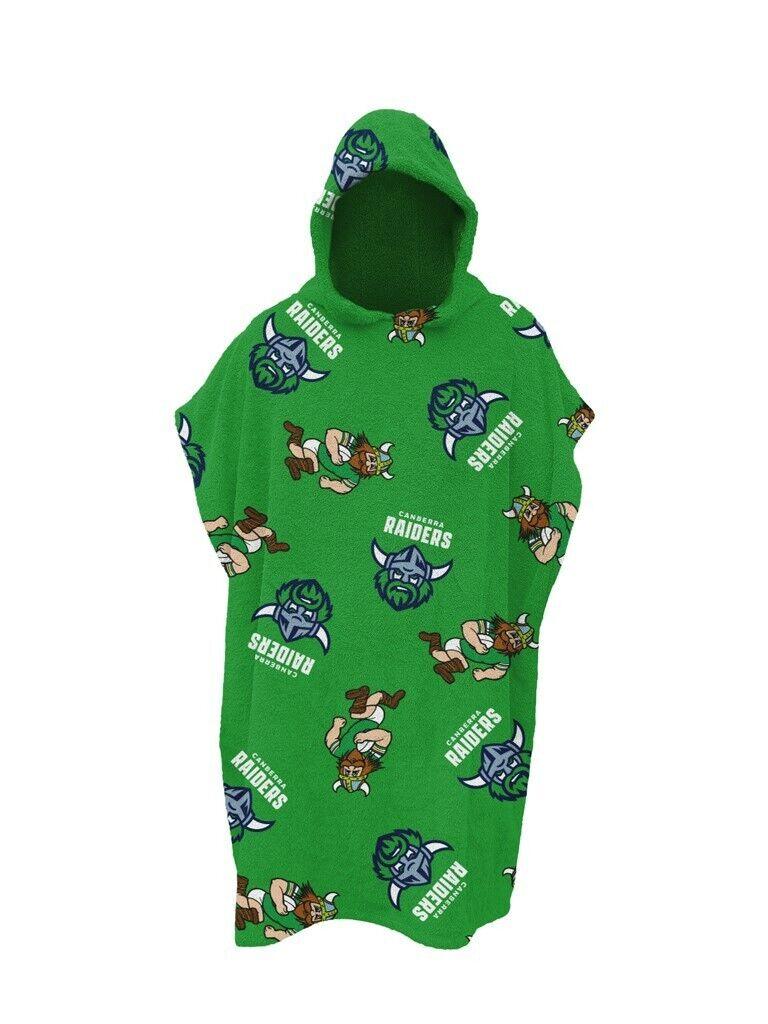 NRL Youth Hooded Towel - Canberra Raiders - Kids - Beach Bath - OSFM - Image 2