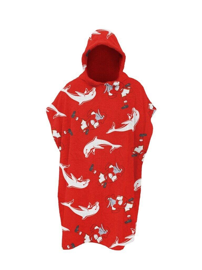 NRL Youth Hooded Towel - Dolphins - Kids - Beach Bath - OSFM - Image 2