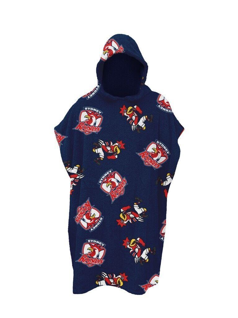 NRL Youth Hooded Towel - Sydney Roosters - Kids - Beach Bath - OSFM - Image 2
