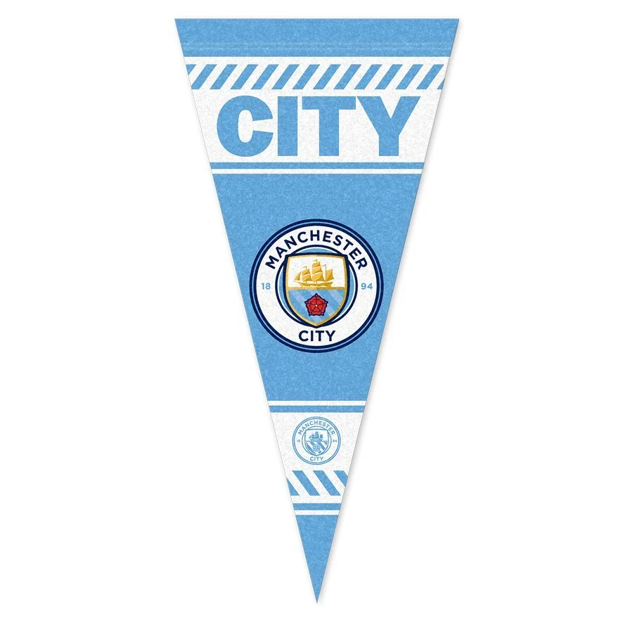 Premier League Pennant Flag - Manchester City F.C - Felt - Single - Image 2