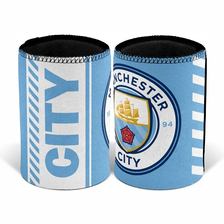 Premier League Stubby Can Cooler - Manchester City F.C - Rubber Base - Single
