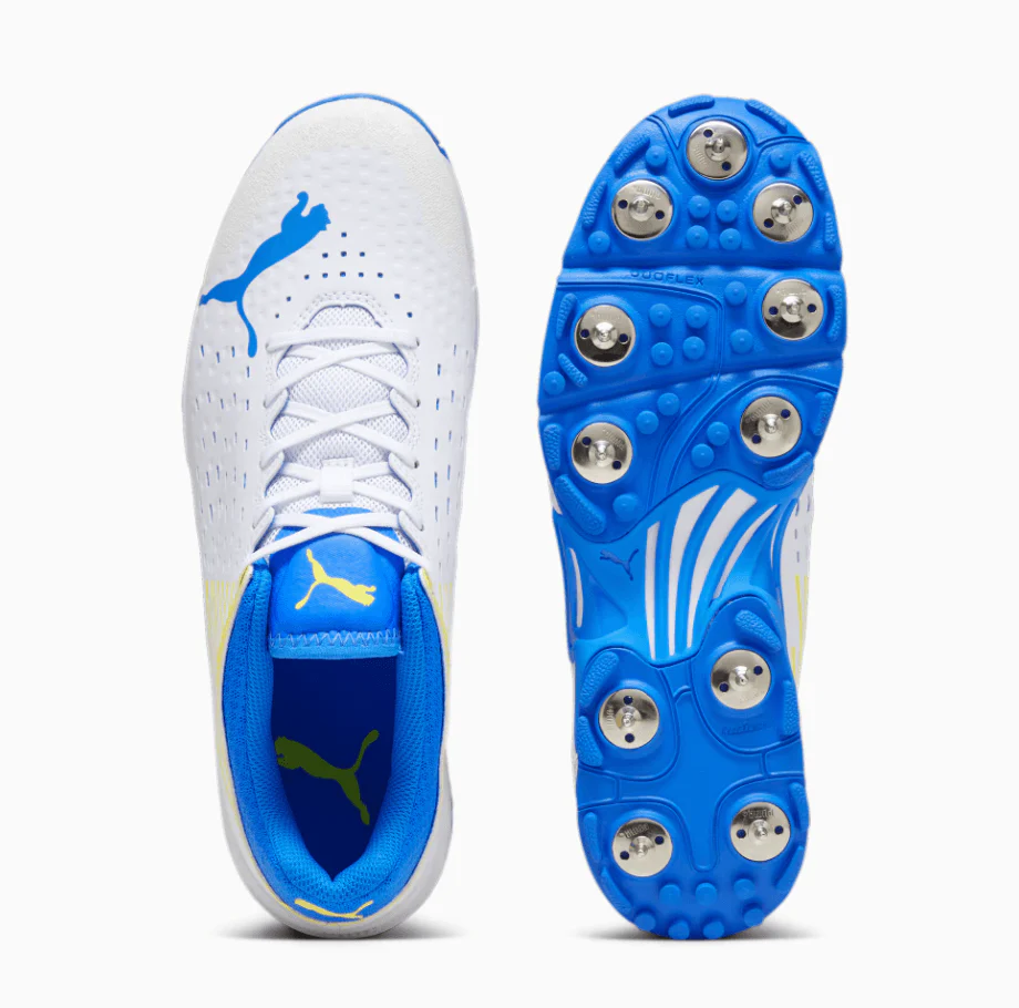 Puma Spike 22.1 Cricket Shoe - White/Ultra Blue -  Adult - Mens - Image 3