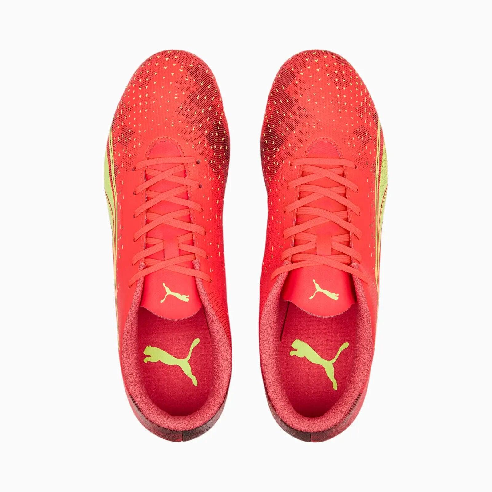 PUMA ULTRA PLAY FG/AG Football Boots - Fiery Coral/Fizzy Light - Mens - Shoe - Image 4