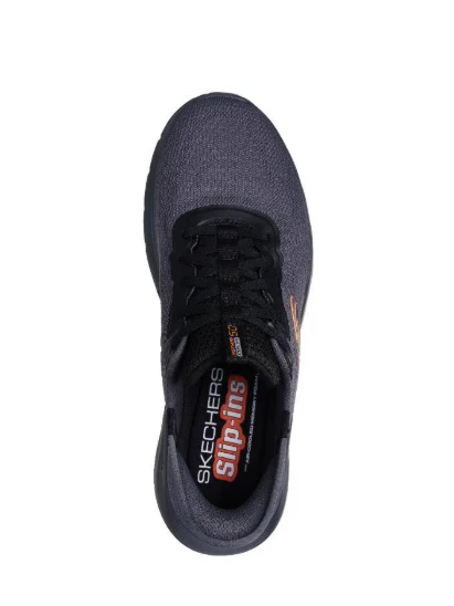 SKECHERS Slip-Ins Equalizer 5.0 Shoe - Standpoint - Charcoal/Orange - Mens - Image 3