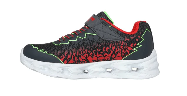 SKECHERS Vortex 2.0 Shoe - Zorento - Charcoal/Lime - Kids - Image 3